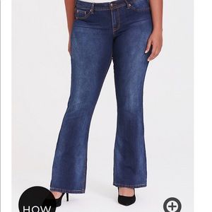 Torrid size 18 slim bootcut medium wash jean